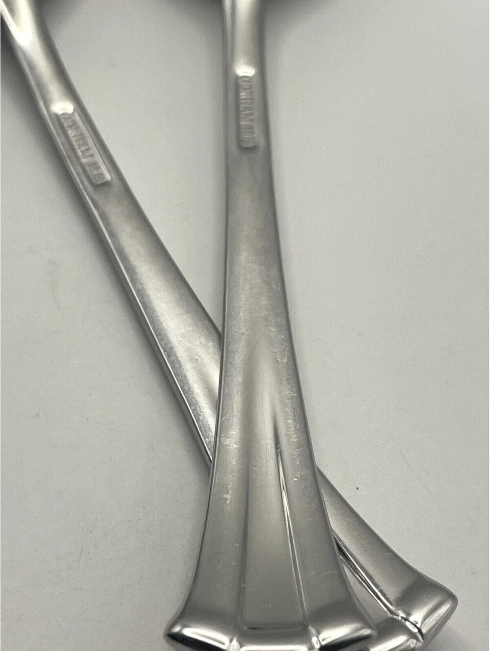 (2) Gorham TRILOGY Stainless 18/8 Teaspoon Lot ~ 6.25”